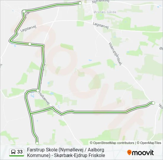 33 Bus Line Map