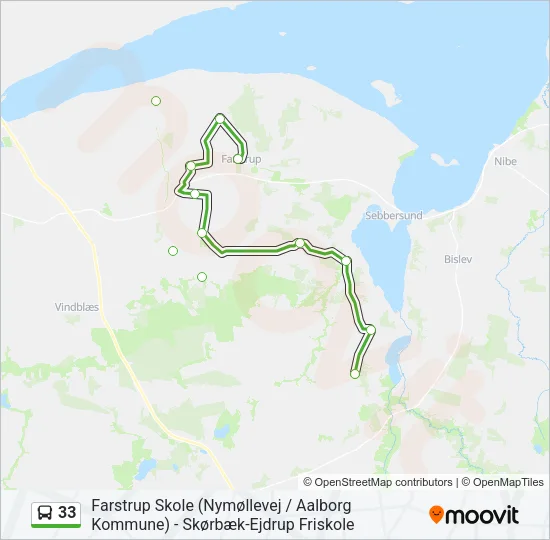 33 Bus Line Map