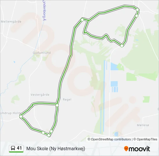 41 Bus Line Map