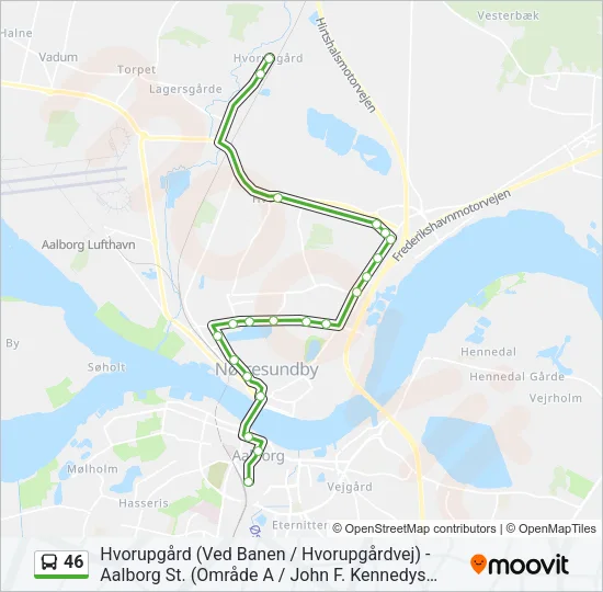 46 Bus Line Map
