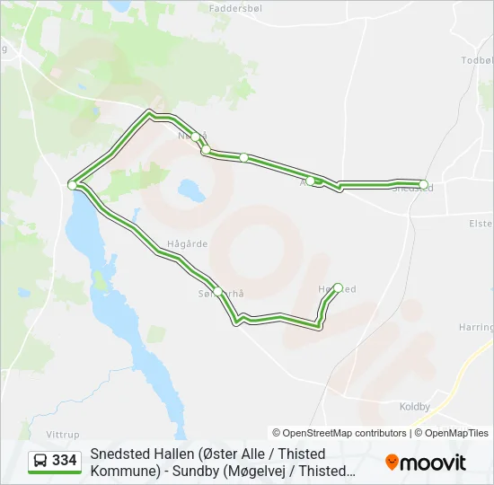 334 Bus Line Map