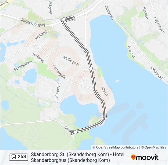 25S Bus Line Map