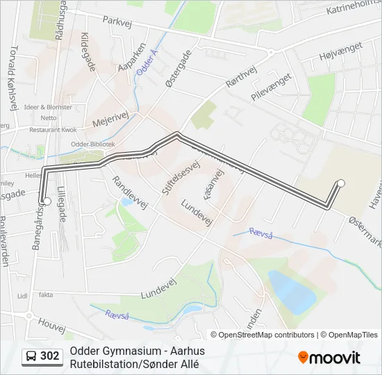 302 Bus Line Map