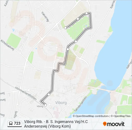 723 Bus Line Map
