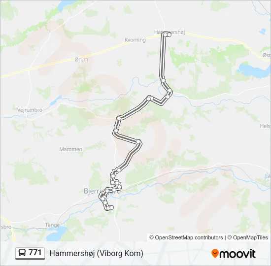 771 Bus Line Map