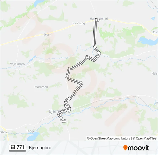 771 Bus Line Map