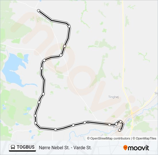 TOGBUS Bus Line Map