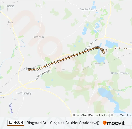 460R Bus Line Map