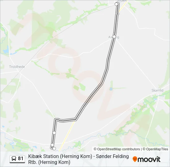 81 Bus Line Map