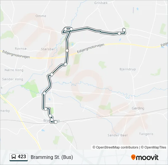 423 Bus Line Map