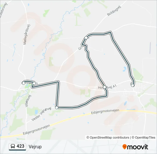 423 Bus Line Map