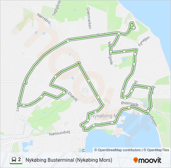 2 Bus Line Map