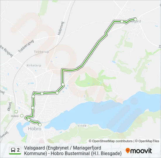 2 Bus Line Map
