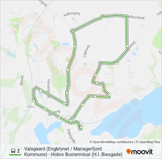 2 Bus Line Map