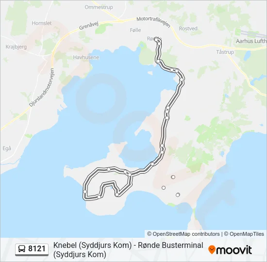 8121 Bus Line Map