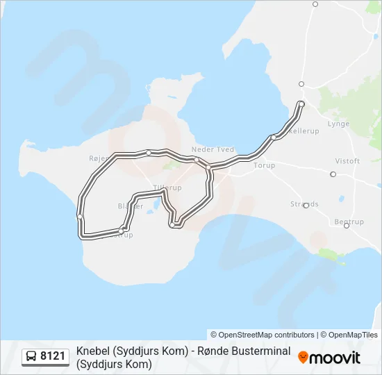 8121 Bus Line Map
