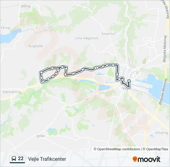 22 Bus Line Map