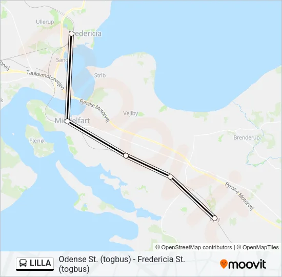LILLA Bus Line Map
