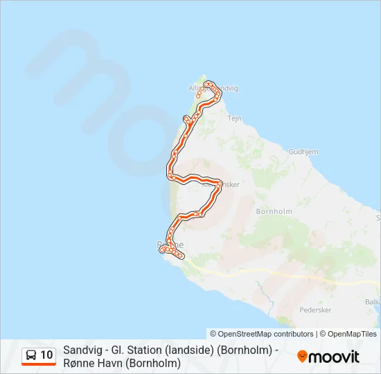 10 Bus Line Map
