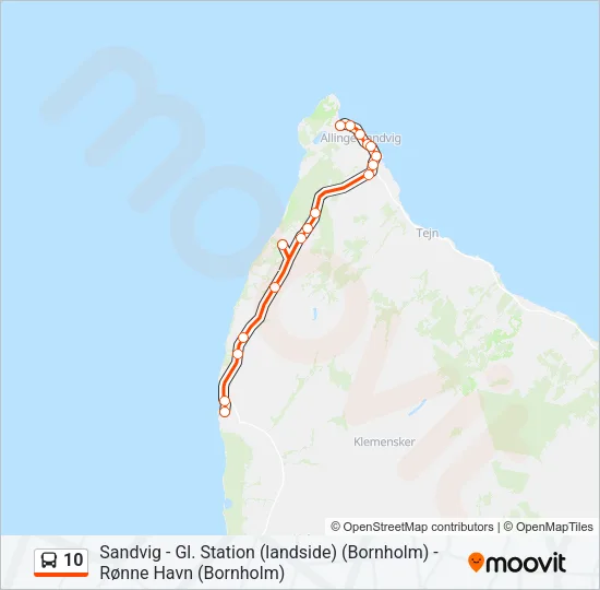 10 Bus Line Map