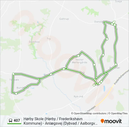 407 Bus Line Map