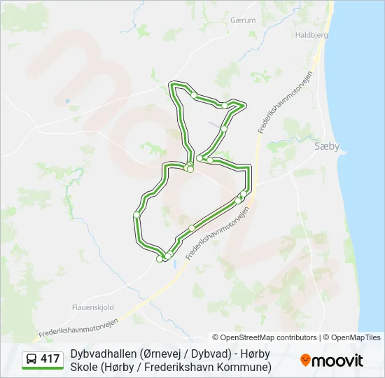 417 Bus Line Map
