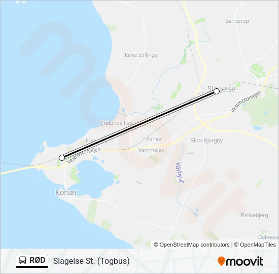 RØD Bus Line Map
