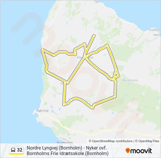 32 Bus Line Map