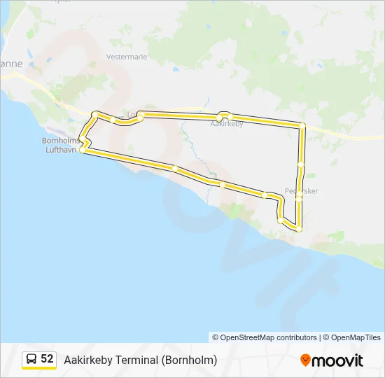 52 Bus Line Map