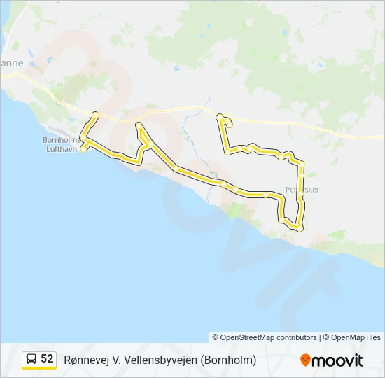 52 Bus Line Map
