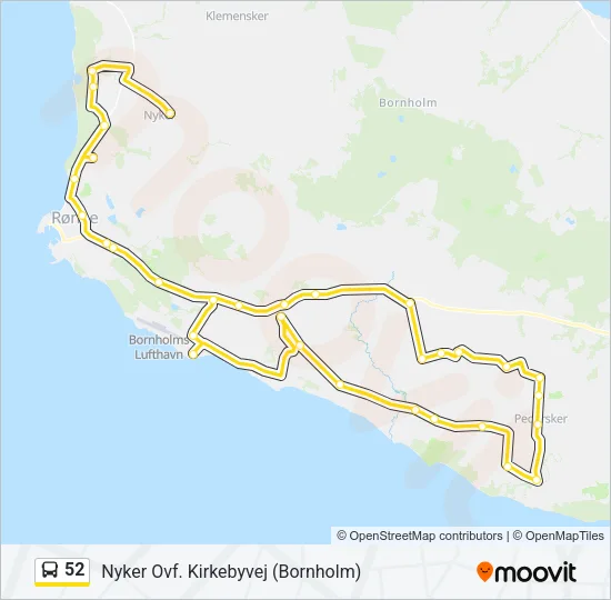 52 Bus Line Map