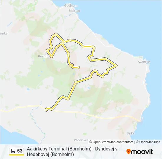 53 Bus Line Map