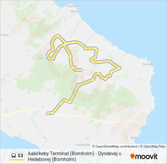 53 Bus Line Map