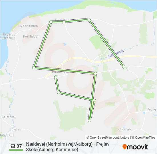 37 Bus Line Map
