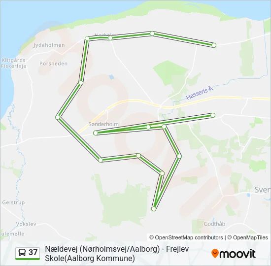 37 Bus Line Map