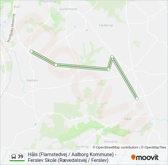 39 Bus Line Map
