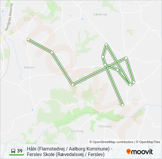 39 Bus Line Map
