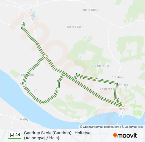 44 Bus Line Map