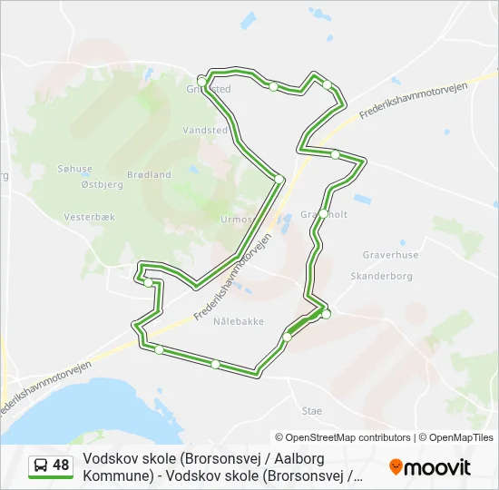 48 bus Linjekort