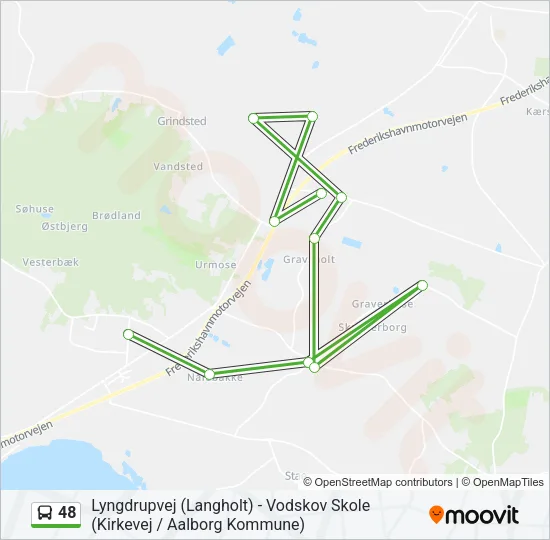 48 Bus Line Map