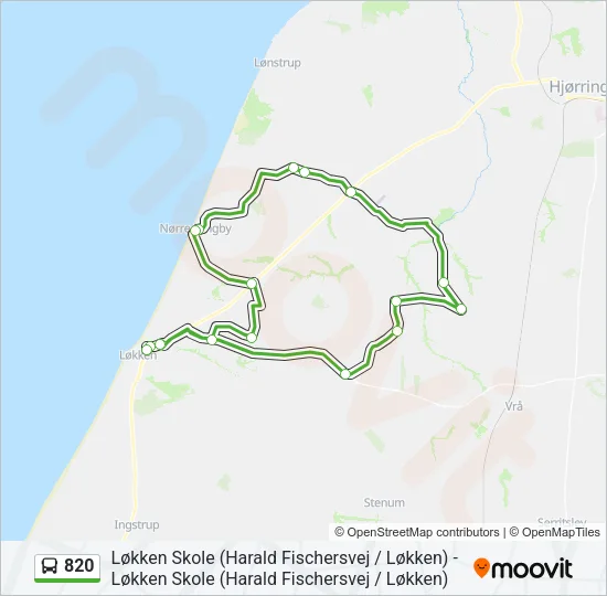 820 Bus Line Map