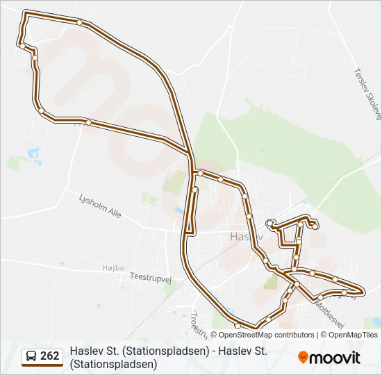 262 Bus Line Map