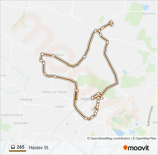 265 Bus Line Map
