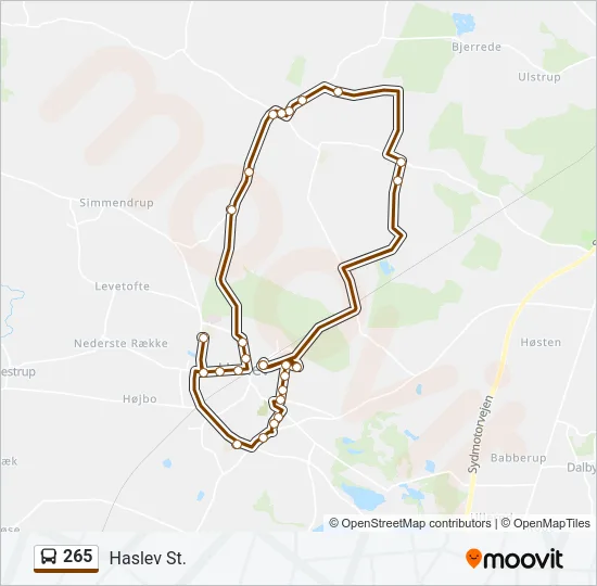 265 Bus Line Map