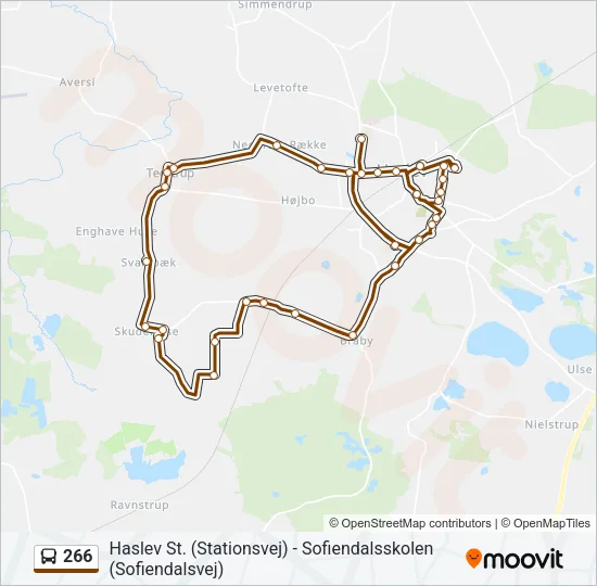 266 Bus Line Map
