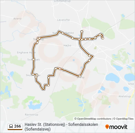266 Bus Line Map
