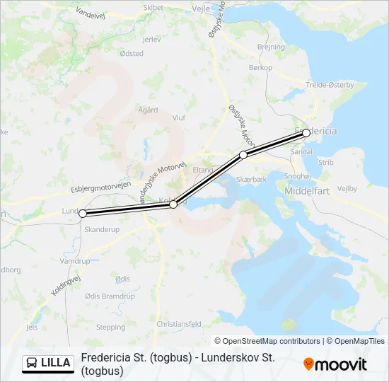 LILLA Bus Line Map