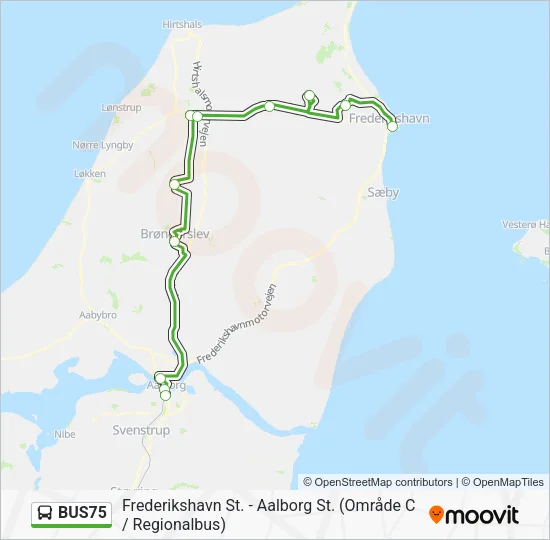 BUS75 Bus Line Map