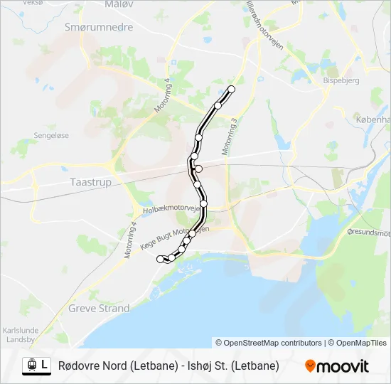 L Light Rail Line Map