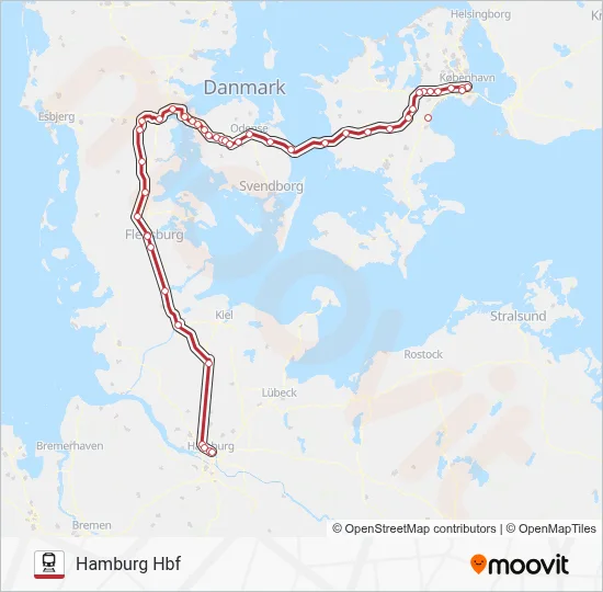 ECE jernbane Linjekort